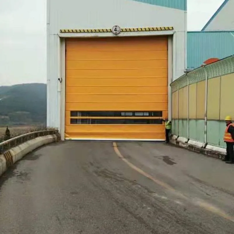 Automatic inductive stacking door