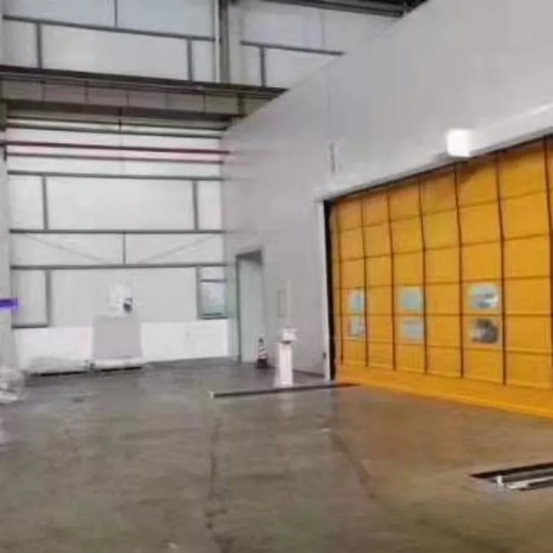 Automatic door stacking door