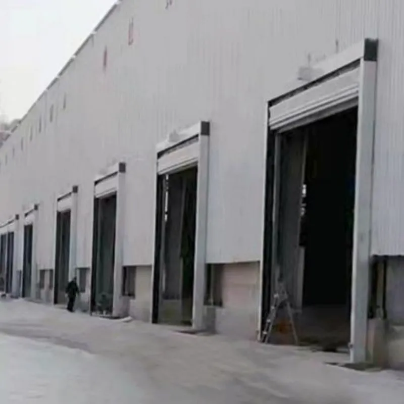 Automatic door stacking door
