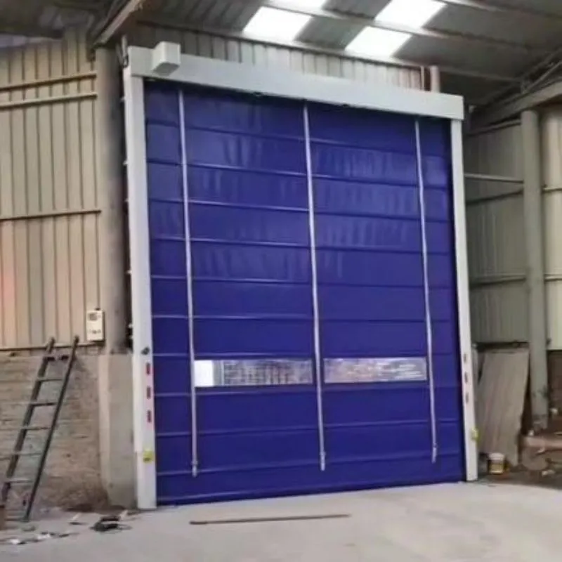 Double-layer fast stacking door
