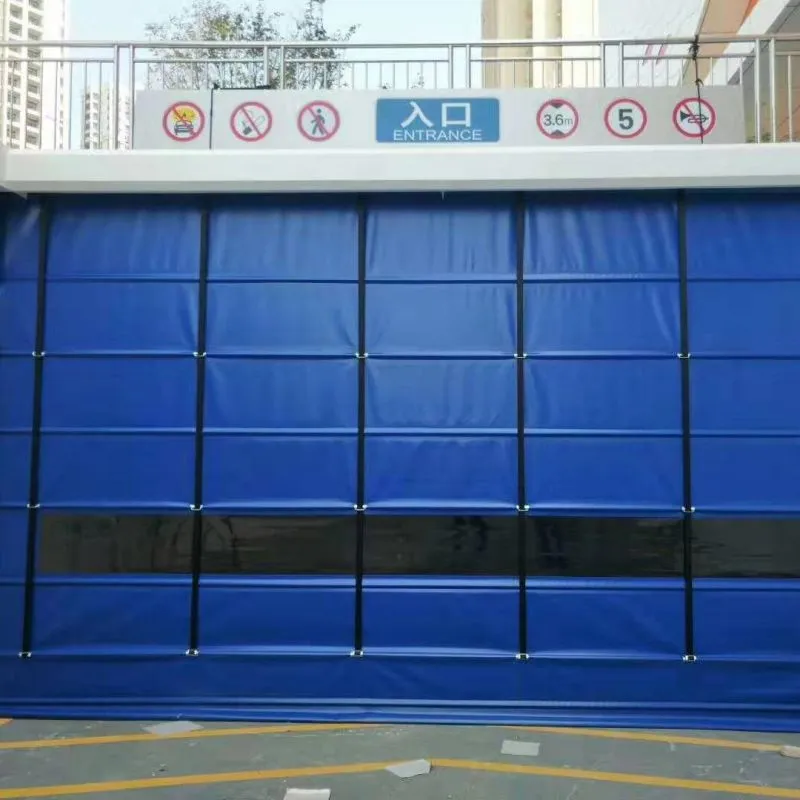 Automatic inductive stacking door