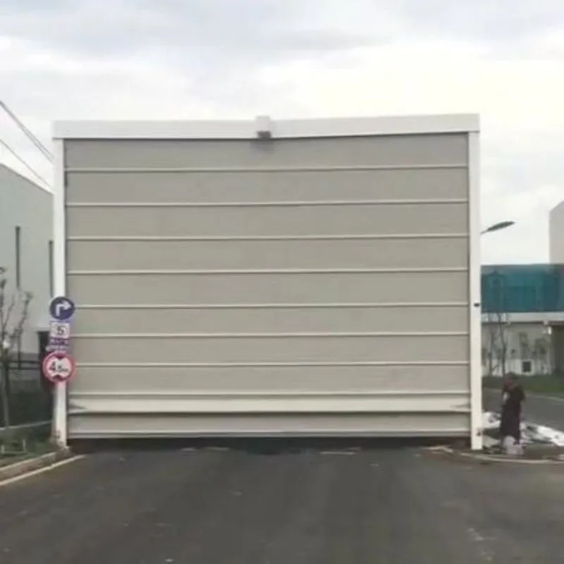 Parking lot stacking door