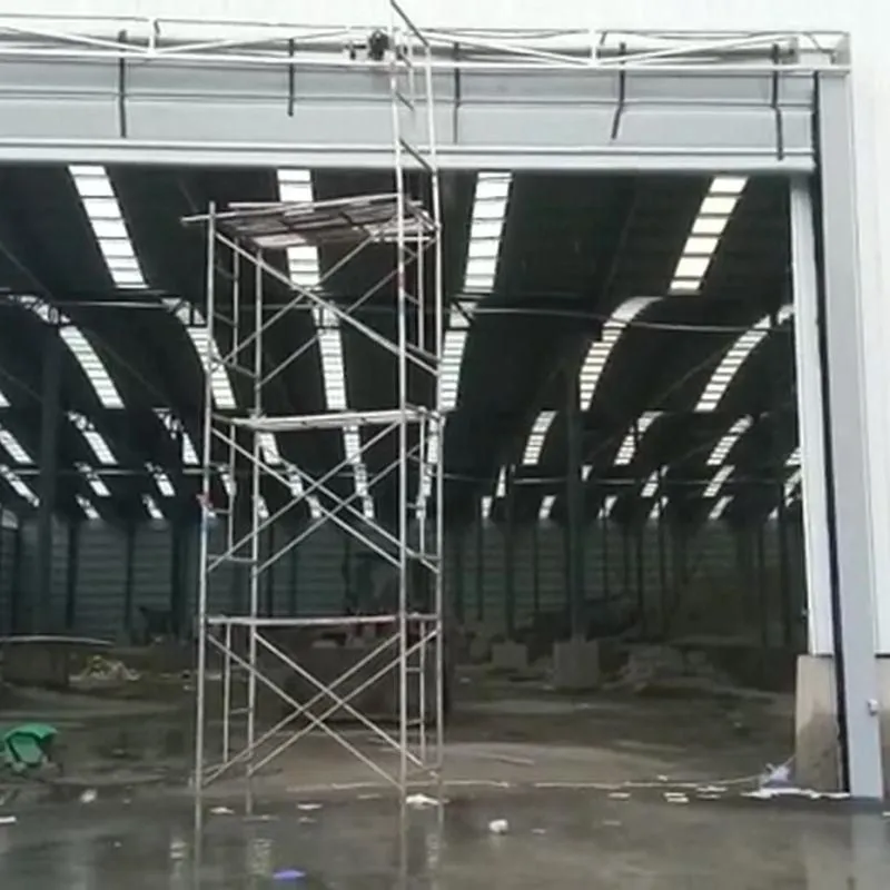 Double-layer fast stacking door