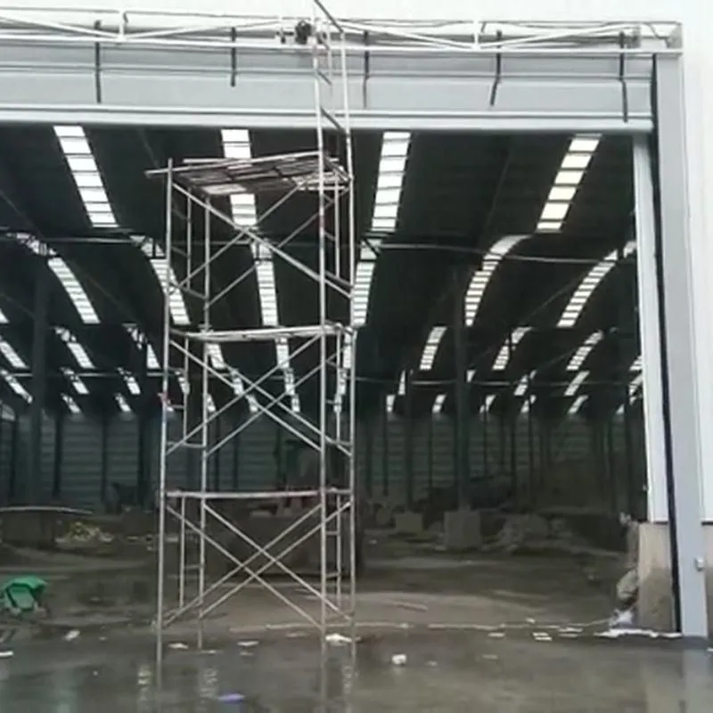 Automatic door stacking door