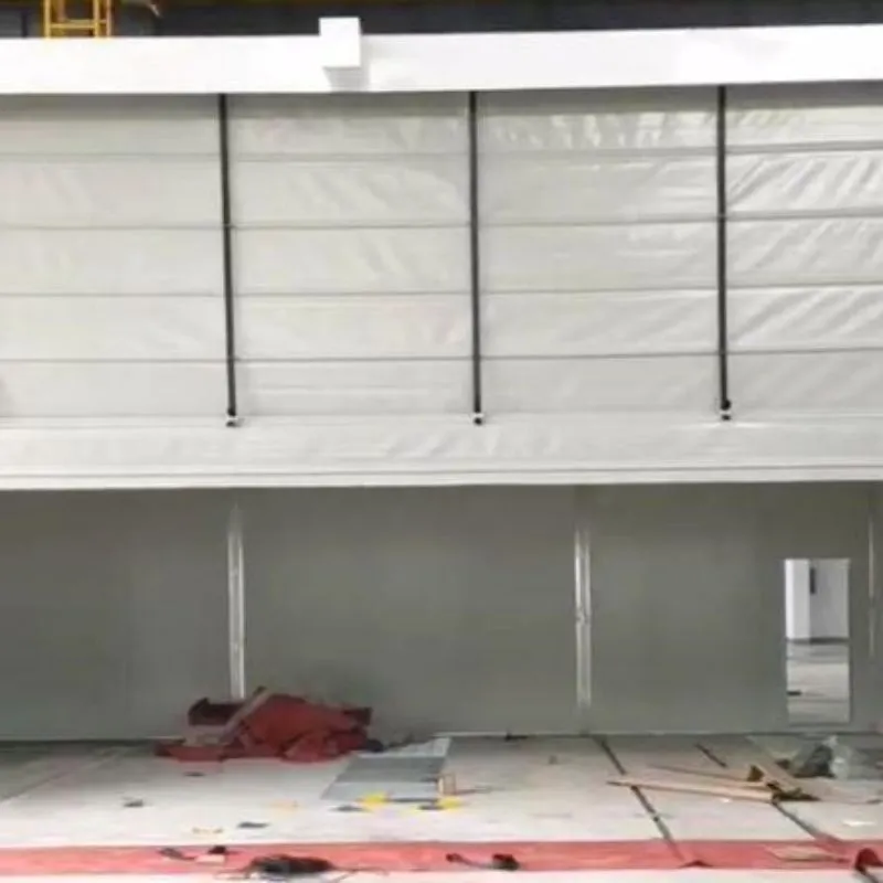 Automatic door stacking door