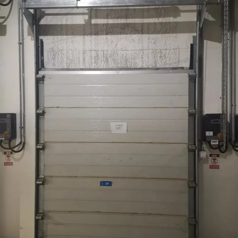 Vertical folding Vertical Lift Door 